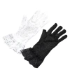 Summer ladies' lace full-finger sun protection branch short style dance party etiquette scar covering decoration dinner party wedding photo gloves Item Picture